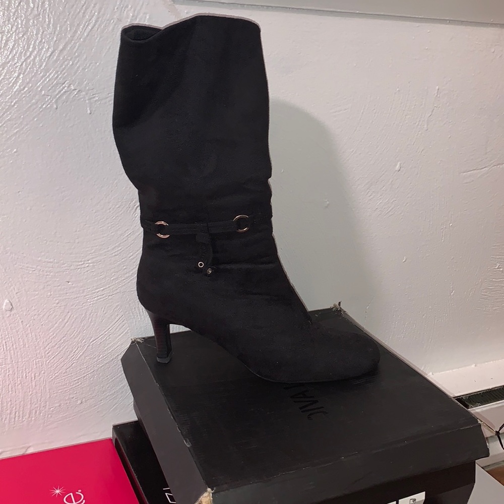 Black Heel Winter Booties